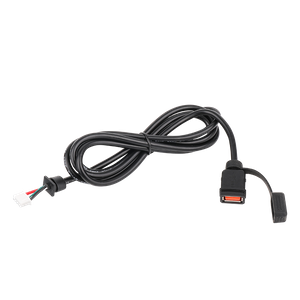 Single USB-A Socket Cable used on motorcycles to charge mobile phones