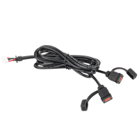 Dual USB-A Socket Cables used on motorcycles to charge mobile phones